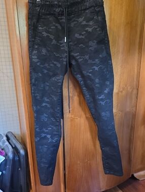 Flog Black Camouflage Jogger Pants - Slim Fit